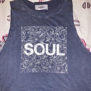 SoulCycle Floral Mineral Wash Tank
